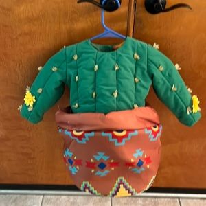 Toddler cactus in a pot costume